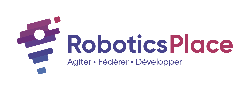 Logo Robotics Place + Base Line - Horizontal - Couleur - Fd transparent